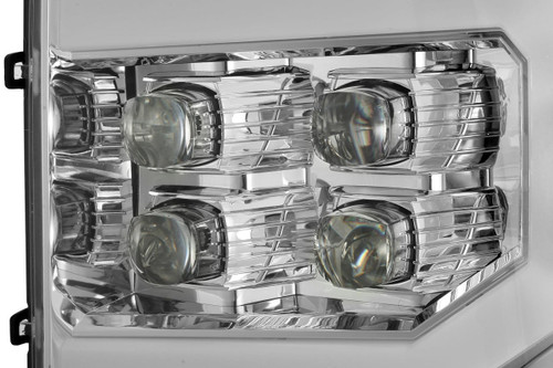 Alpharex 07-13 Gmc Sierra Nova-Series Led Projector Headlights - Chrome   Alpharex 07-13 Gmc Sierra Nova-Series Led Projector Headlights - Chrome