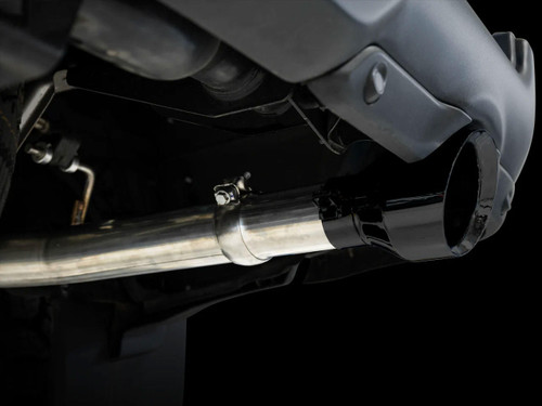Awe Exhaust 0Fg Dual Rear Exit Catback Exhaust For 4Th Gen Ram 1500 5.7L (With Bumper Cutouts) - Diamond Black Tips   Awe Exhaust 0Fg Dual Rear Exit Catback Exhaust For 4Th Gen Ram 1500 5.7L (With Bumper Cutouts) - Diamond Black Tips