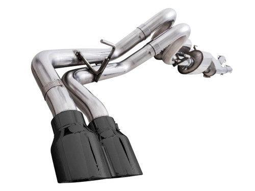 Awe Exhaust 0Fg Exhaust With Bashguard For 3Rd Gen Tacoma - Dual Diamond Black Tips   Awe Exhaust 0Fg Exhaust With Bashguard For 3Rd Gen Tacoma - Dual Diamond Black Tips