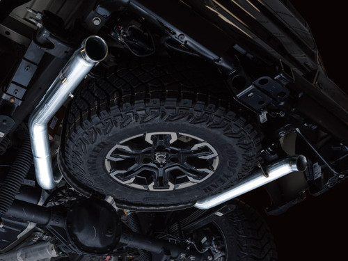 Awe Exhaust 0Fg Catback Exhaust For Silverado Zr2/Sierra At4x - Dual Bashguard (No Tips)   Awe Exhaust 0Fg Catback Exhaust For Silverado Zr2/Sierra At4x - Dual Bashguard (No Tips)