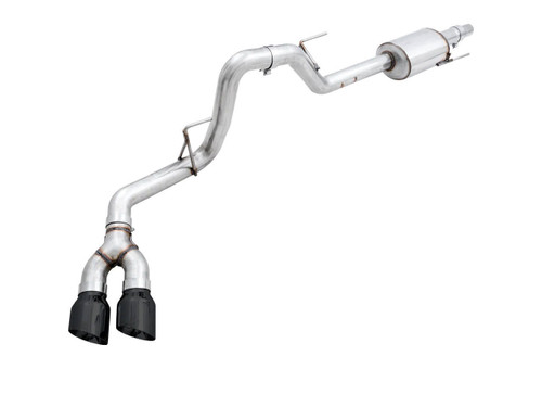  Awe Exhaust 0Fg Single Exit Exhaust For '15-'20 F-150 - 4.5" Diamond Black Tips 