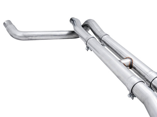 Awe Exhaust 0Fg Catback Split Rear Exit Exhaust For 4Th Gen Silverado/Sierra 1500 6.2L (With Bumper Cutouts) - Quad Diamond Black Tips   Awe Exhaust 0Fg Catback Split Rear Exit Exhaust For 4Th Gen Silverado/Sierra 1500 6.2L (With Bumper Cutouts) - Quad Diamond Black Tips