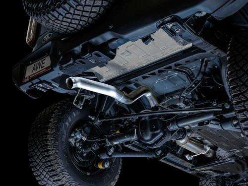Awe Exhaust 0Fg Catback Exhaust For Ford Bronco With Bashguard™ - No Tips   Awe Exhaust 0Fg Catback Exhaust For Ford Bronco With Bashguard™ - No Tips