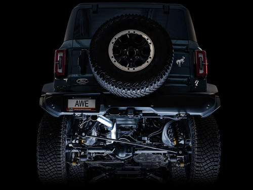 Awe Exhaust 0Fg Catback Exhaust For Ford Bronco With Bashguard™ - No Tips   Awe Exhaust 0Fg Catback Exhaust For Ford Bronco With Bashguard™ - No Tips
