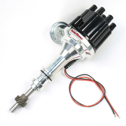 PERTRONIX IGNITION Pertronix Ignition Sbf Ignitor Iii Dist. W/Blk Cap & Vac Advance 