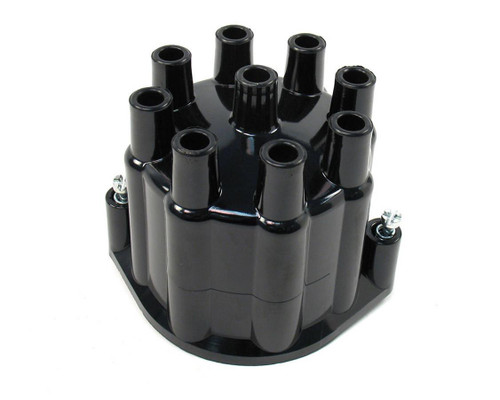 PERTRONIX IGNITION Pertronix Ignition Distributor Cap - Black Billet V8 Distributors 