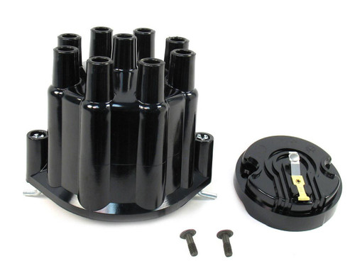 PERTRONIX IGNITION Pertronix Ignition Dist. Cap & Rotor Kit - Black 