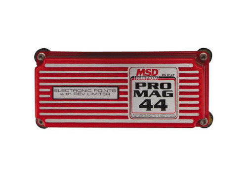 Msd Ignition Pro Mag 44 Amp Electronic Points Box - Red (With Rev Limiter)