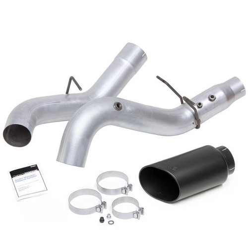 Banks Power 17-19 Gm 2500/3500 6.6L Duramax Monster Exhaust System - Cerakote Black Tip   Banks Power 17-19 Gm 2500/3500 6.6L Duramax Monster Exhaust System - Cerakote Black Tip