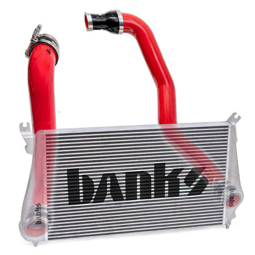  Banks Power 12-16 Gm 2500/3500 6.6L Duramax Intercooler Upgrade Kit With Red Powder Coated Charge Piping 