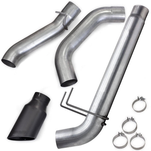 Banks Power 19-24 Ram 2500/3500 6.7L Cummins Crew Cab Long Bed 5" Monster Exhaust System - Cerakote Black Tip   Banks Power 19-24 Ram 2500/3500 6.7L Cummins Crew Cab Long Bed 5" Monster Exhaust System - Cerakote Black Tip
