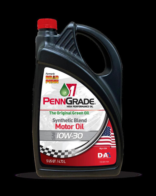 Penngrade Synthetic Blend High Performance 10W-30 Oil - 5Qt   Penngrade Synthetic Blend High Performance 10W-30 Oil - 5Qt