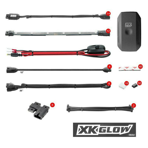 XKGlow Xkglow Ks-Moto-Pro Xkchrome App Control Multicolor Motorcycle Led Underbody Kit  XKGlow Xkglow Ks-Moto-Pro Xkchrome App Control Multicolor Motorcycle Led Underbody Kit