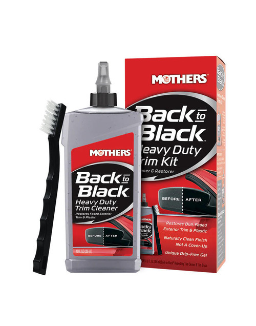 MOTHERS Mothers Back-To-Black Heavy Duty Trim Cleaner Kit - 12 Oz 