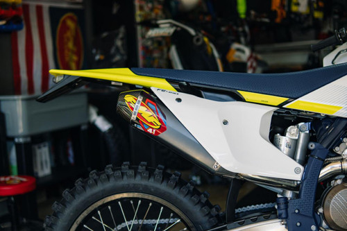 Fmf Racing 18-24 Yamaha Wr450f/Yz450f/X Factory 4.1 Rct Stainless Slip On (Carbon Cap)   Fmf Racing 18-24 Yamaha Wr450f/Yz450f/X Factory 4.1 Rct Stainless Slip On (Carbon Cap)