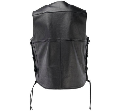 River Road Men's Old Skool Leather Vest   River Road Men's Old Skool Leather Vest