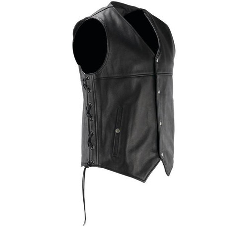 River Road Men's Old Skool Leather Vest   River Road Men's Old Skool Leather Vest
