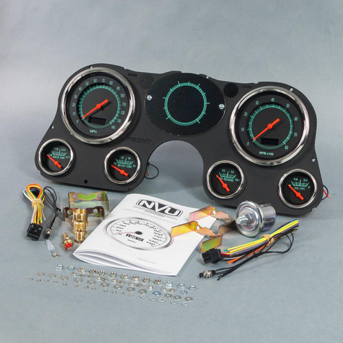 NEW VINTAGE USA New Vintage Usa 67-72 Chevy Truck Retro 6-Gauge  Direct Fit Gauge Cluster 