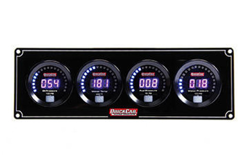 QUICKCAR RACING PRODUCTS Quickcar Racing Products Digital 4-Gauge Panel Op/Wt/Fp/Wp 
