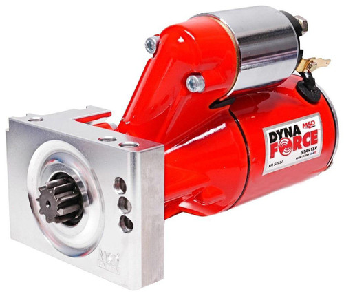 MSD IGNITION Msd Ignition Chevy Small/Big Block High Torque Dynaforce Starter - Red (Staggered Holes) 