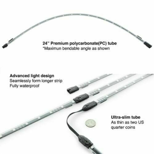 XKGlow Xkglow Ks-Car-Pro Led 8Pc/24" Underglow+6Pc/10" Interior Strips+4Pc/3' Wheel Kit 