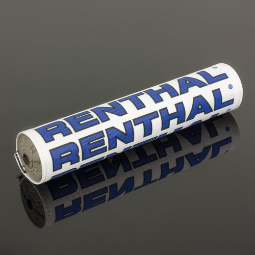  Renthal Vintage Sx Pad - White/Black/Blue (Grey Foam) 