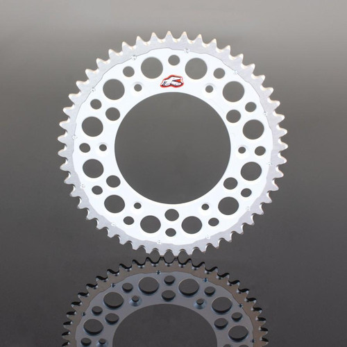  Renthal 1230-520 Grooved Twinring Rear Chainwheel - 49T (Silver) 