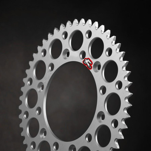  Renthal 154U-520 Ultralight Grooved Rear Chainwheel - 45T (Silver) 