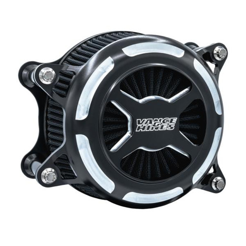  Vance & Hines 02-17 Harley Davidson Touring/Softail/Dyna V02 X Intake - Black Contrast 