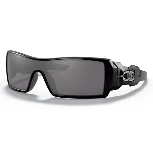  Oakley Oil Rig Sunglasses Polished Black Iridium Polarized Sunglasses 