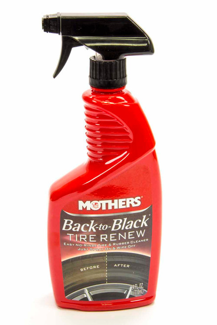 Mothers Back-To-Black Tire Cleaner - 24 Oz