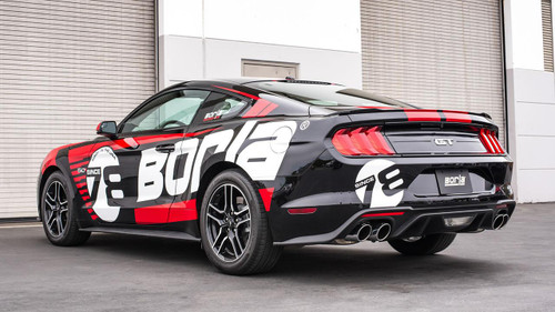 BORLA Borla 18-23 Ford Mustang Gt Non-Valved Atak Catback Exhaust System - Polished Tips  BORLA Borla 18-23 Ford Mustang Gt Non-Valved Atak Catback Exhaust System - Polished Tips