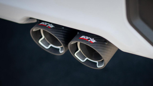 BORLA Borla 19-24 Gmc Sierra 1500 Touring Factory Split Rear Exit Catback Exhaust System - Carbon Fiber Tips  BORLA Borla 19-24 Gmc Sierra 1500 Touring Factory Split Rear Exit Catback Exhaust System - Carbon Fiber Tips