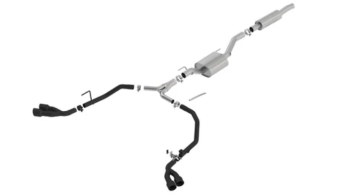 BORLA Borla 20-23 Jeep Gladiator Jt 3.6L Split Side Exit S-Type Catback Exhaust System - Black Tips 