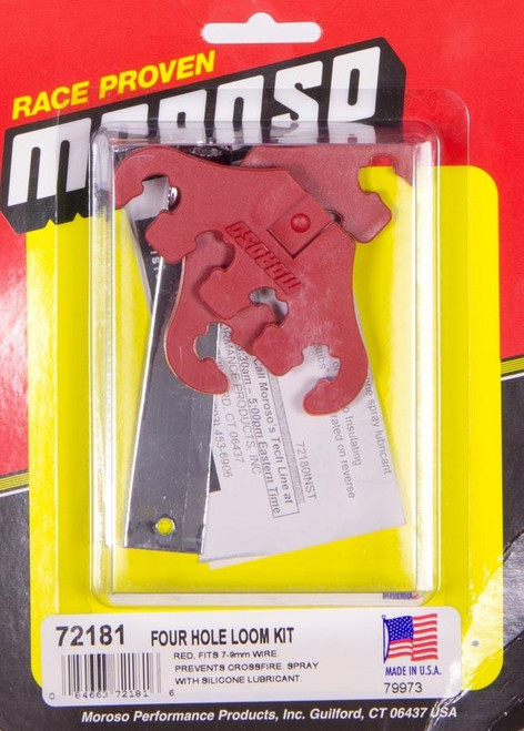 MOROSO Moroso Four Hole Wire Looms Red