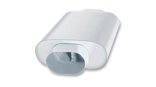 BORLA Borla Xr-1 Multi-Core Slim Line Racing Muffler - 3.5" Oval Center Inlet/Outlet - 12" Body 