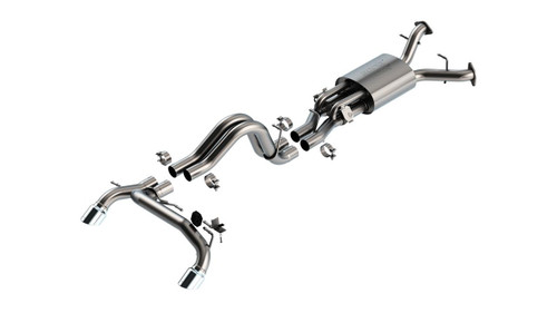 BORLA Borla 22-24 Ford Bronco Raptor Atak Catback Exhaust System - Polished Tips 