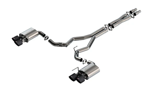 BORLA Borla 2024 Ford Mustang Dark Horse Atak Catback Exhaust System - Carbon Fiber Tips 