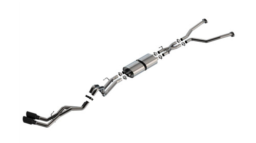 BORLA Borla 22-24 Toyota Tundra S-Type Dual Tip Single Exit S-Type Catback Exhaust System - Black Tips 