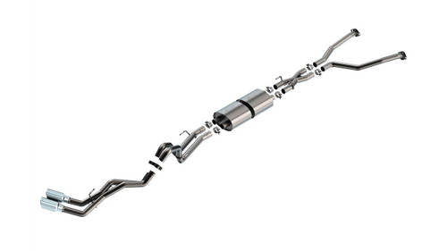 BORLA Borla 22-24 Toyota Tundra Atak Dual Tip Single Exit S-Type Catback Exhaust System - Polished Tips 