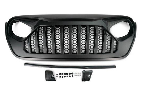 Dv8 Offroad 18-24 Jeep Wrangler Jl / Gladiator Jt Replacement Grille - Black   Dv8 Offroad 18-24 Jeep Wrangler Jl / Gladiator Jt Replacement Grille - Black
