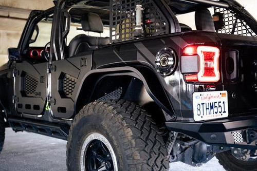  Dv8 Offroad 18-24 Jeep Wrangler Jl Slim Fender Flares - Front & Rear 