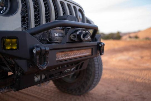 Dv8 Offroad 07-24 Jeep Wrangler Jk/Jl Fs-7 Mid Width Winch Front Bumper   Dv8 Offroad 07-24 Jeep Wrangler Jk/Jl Fs-7 Mid Width Winch Front Bumper