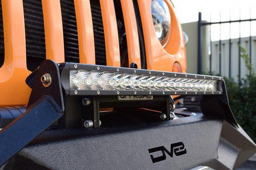  Dv8 Offroad Single Row Led Light Bar With Chrome Face - 50" 