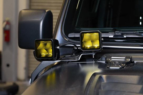 Dv8 Offroad 3 Inch Elite Seires Led Amber Pod Light   Dv8 Offroad 3 Inch Elite Seires Led Amber Pod Light