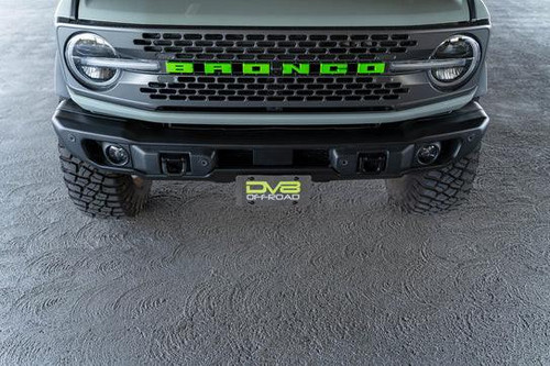 Dv8 Offroad 21-24 Ford Bronco Front License Plate Relocation Bracket   Dv8 Offroad 21-24 Ford Bronco Front License Plate Relocation Bracket