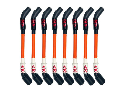  Kooks Lsx 11Mm Spark Plug Wires (8 Piece Set) - Orange With Black Boots 