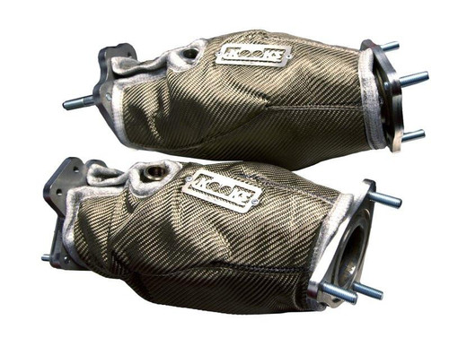 Kooks 20-24 Chevy Corvette Stingray C8 Ultra-Green Catalytic Converter Heat Shield Blankets   Kooks 20-24 Chevy Corvette Stingray C8 Ultra-Green Catalytic Converter Heat Shield Blankets