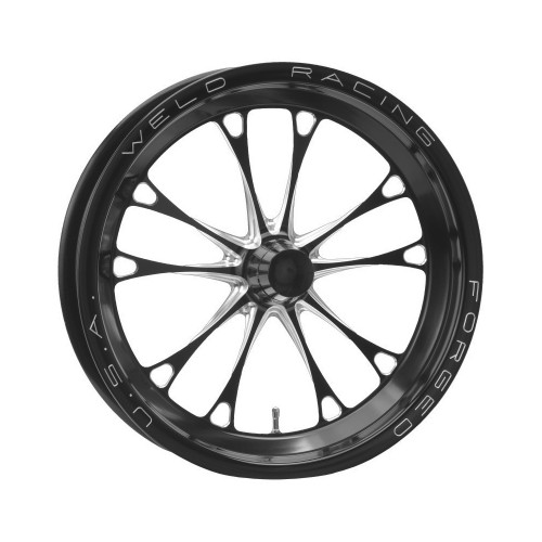 Weld Racing Black V-Series Frontrunner 15X3.5 / Strange Spindle / -13 Offset