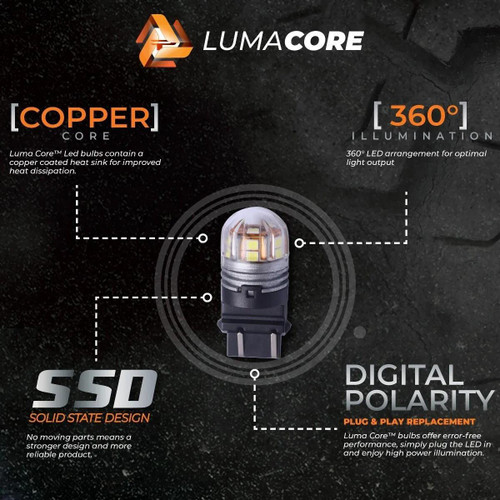 Putco 1156 Amber Lumacore Led Light Bulbs   Putco 1156 Amber Lumacore Led Light Bulbs